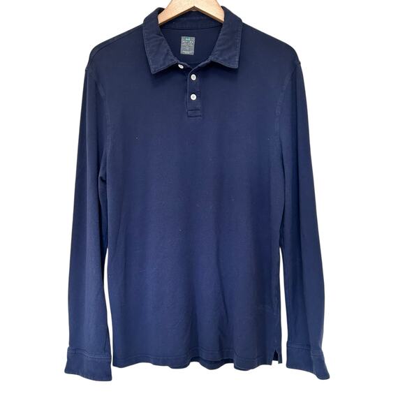 Myles Make Moves Blue Long Sleeve Polo Shirt Sz L - Picture 2 of 6